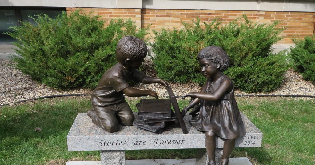 library statue